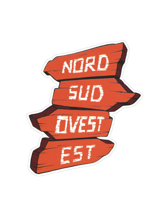 Nord sud ovest est vinile sagomato