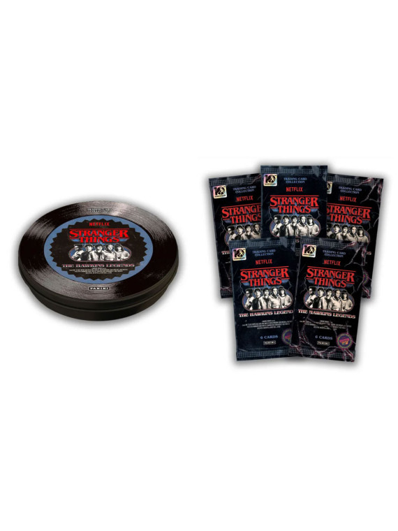 Panini stranger things hawkins legends tin box