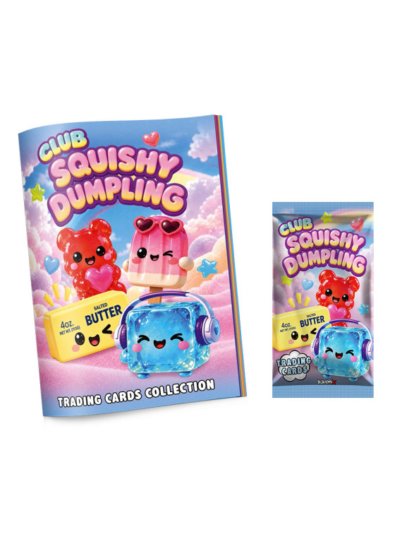 Club squishy dumpling card raccoglitore + 1 busta