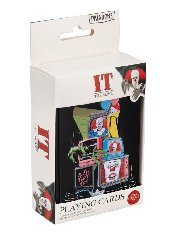 Paladone carte da poker in tin it pennywise