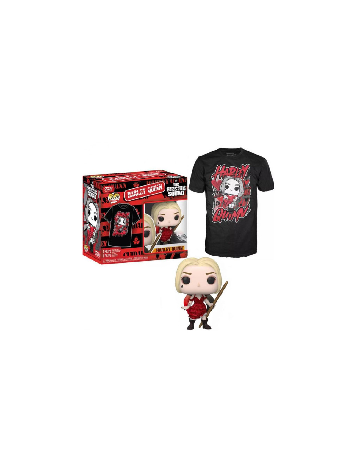 Funko tee+pop harley quinn m