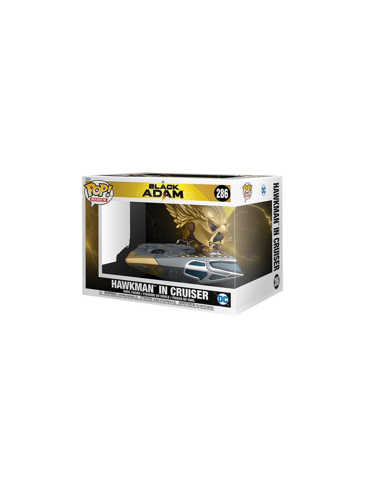 Funko pops rides black adam hawkman in cruiser 286