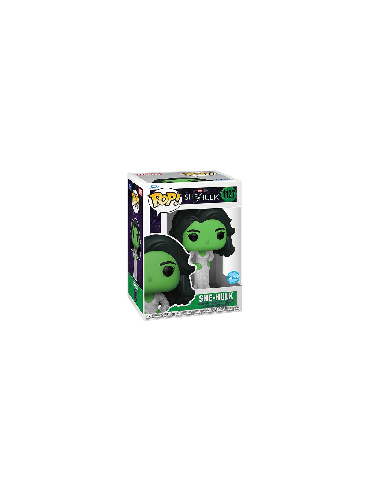 Funko pop marvel she-hulk glitter bobble 1127