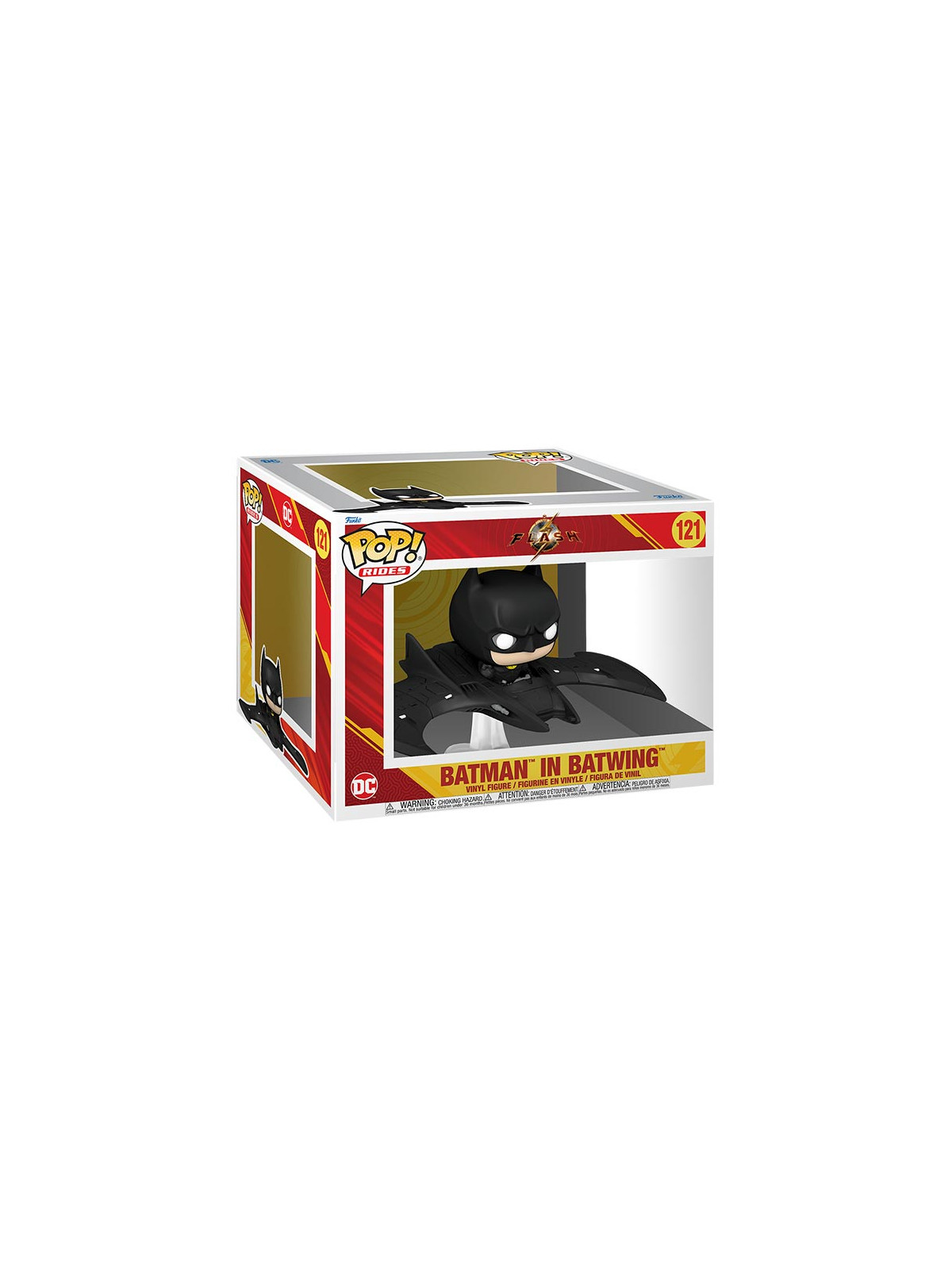 Funko pops rides the flash batman in batwing 121