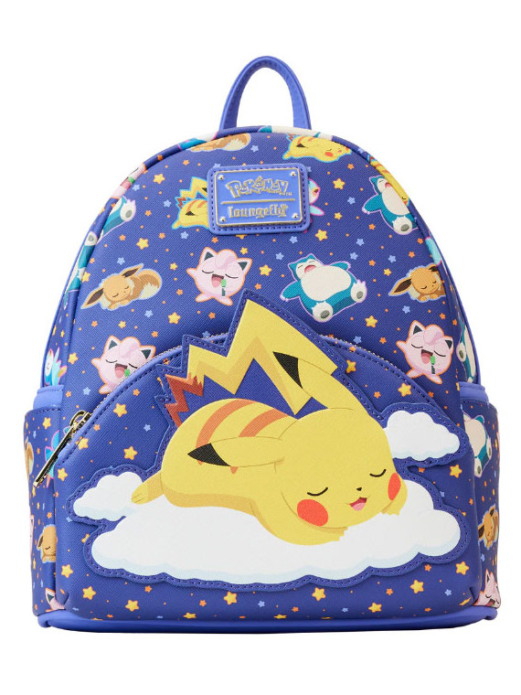 Funko loungefly mini zaino pokemon pikachu & friends sleep
