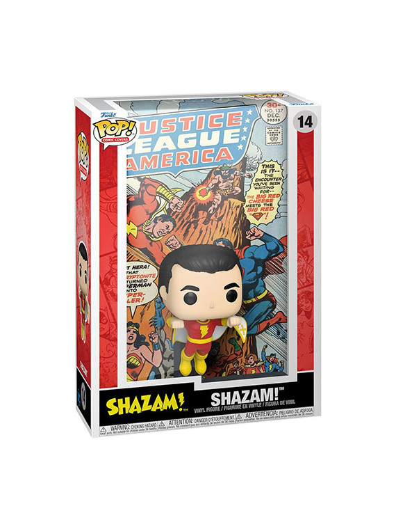 Funko pops comic cover dc shazam 14