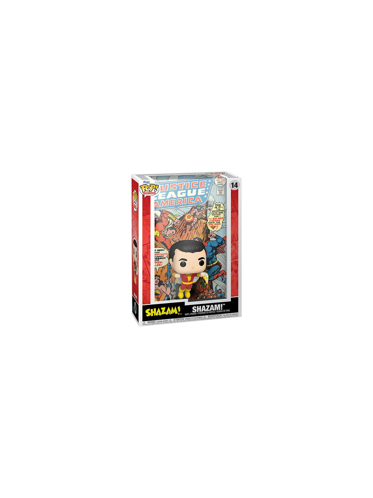 Funko pops comic cover dc shazam 14