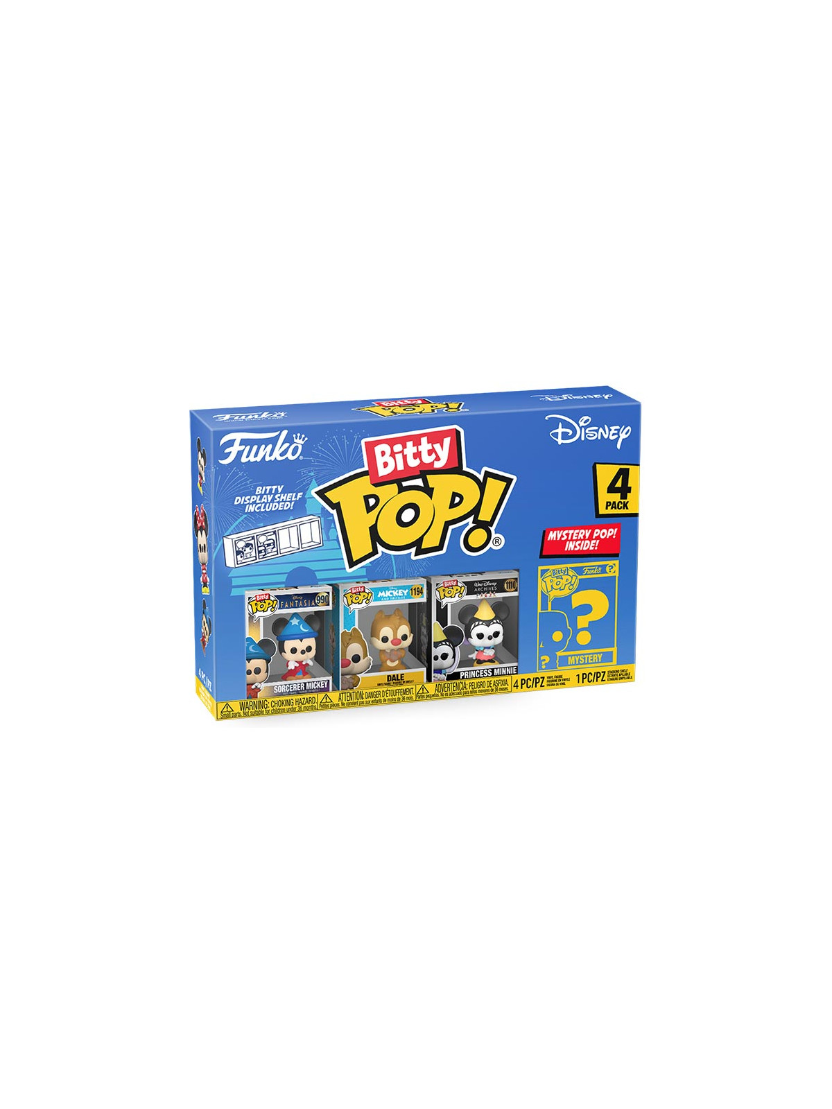 Funko bitty pop 4 pack disney mickey sorcerer