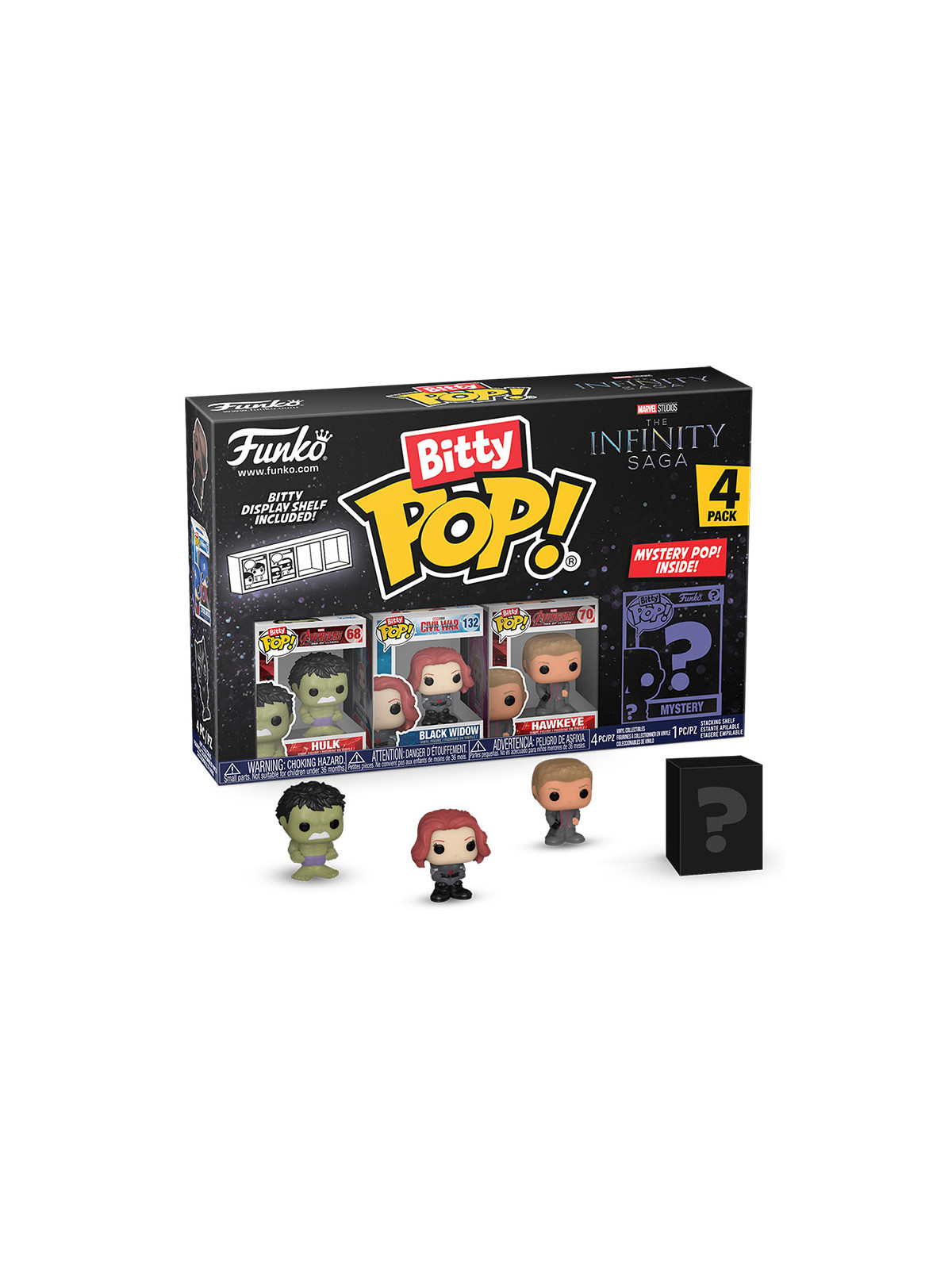 Funko bitty pop 4 pack marvel infinity saga hulk