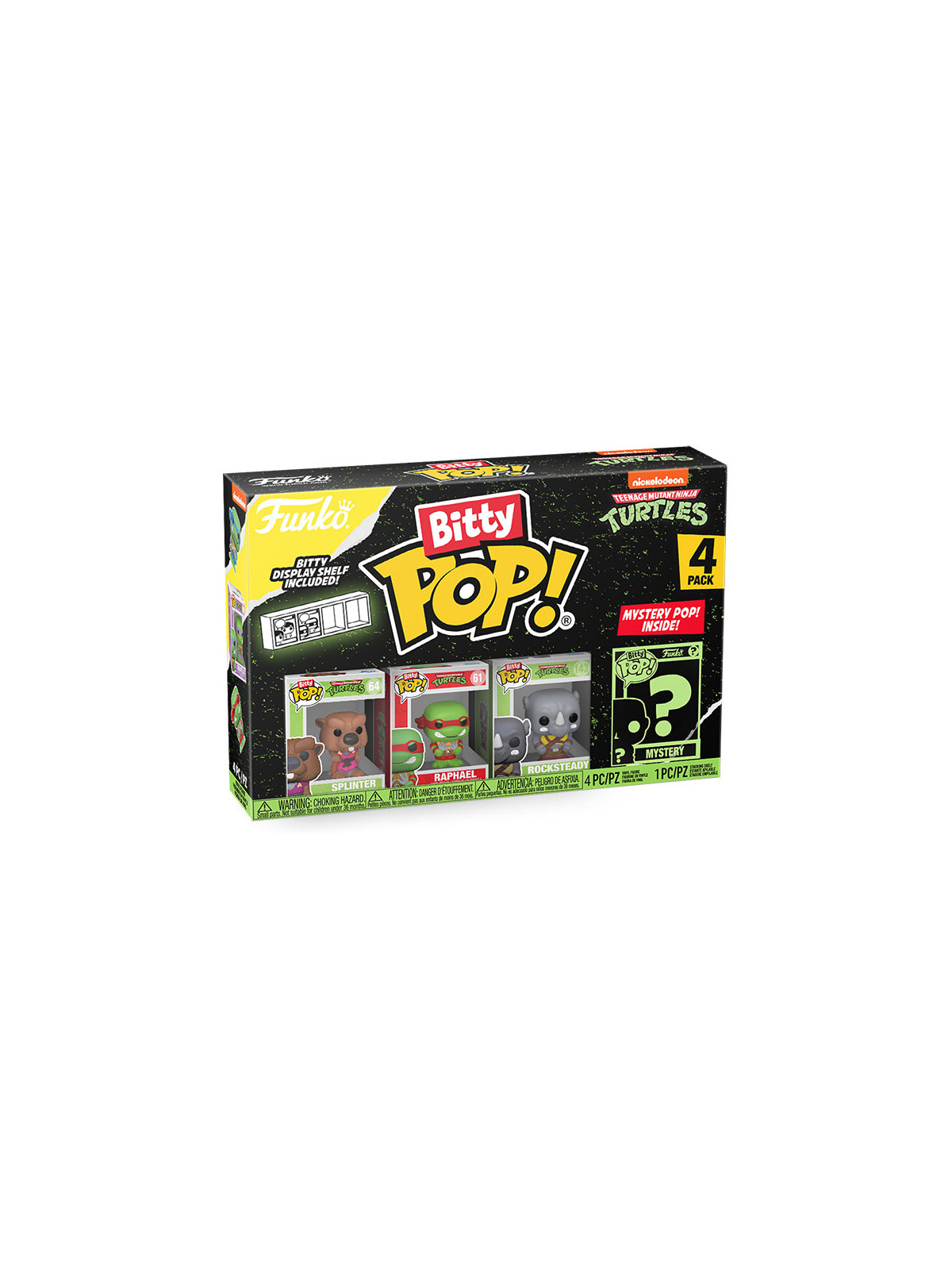 Funko bitty pop 4 pack tmnt turtles splinter
