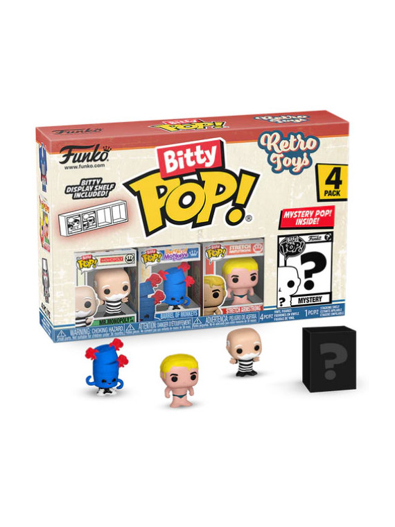 Funko bitty pop 4 pack retro toys mr. monopoly