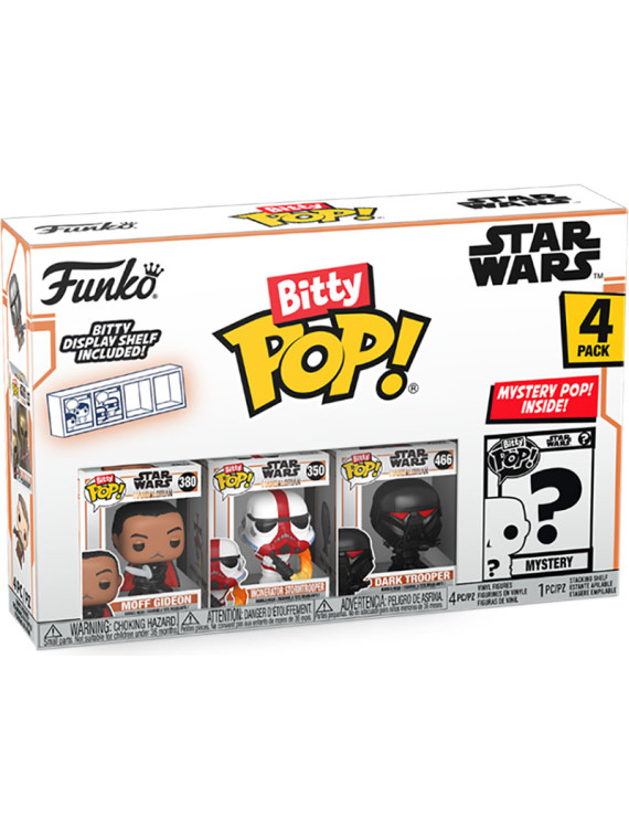 Funko bitty pop 4 pack star wars the mandalorian moff gideon