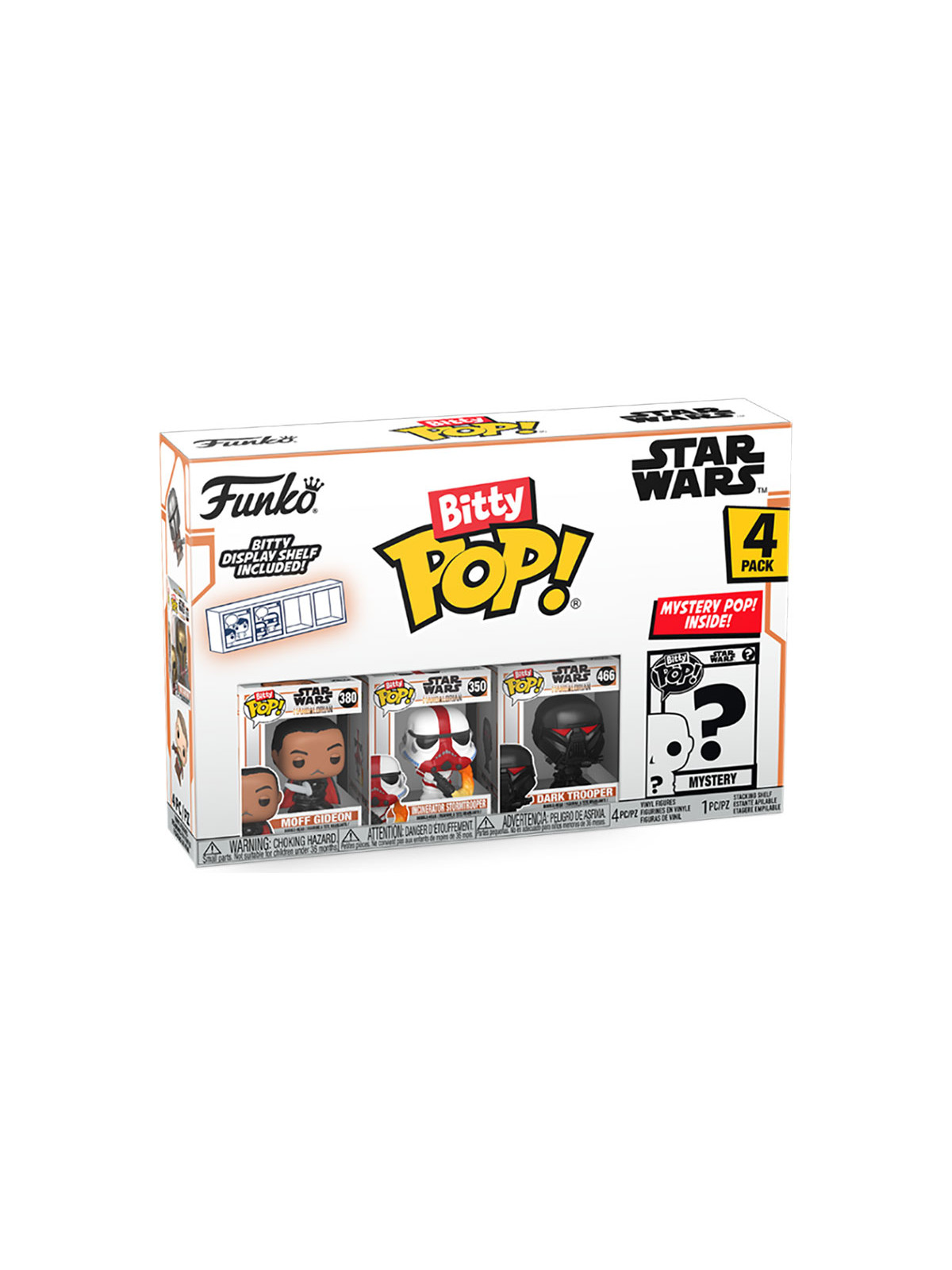 Funko bitty pop 4 pack star wars the mandalorian moff gideon