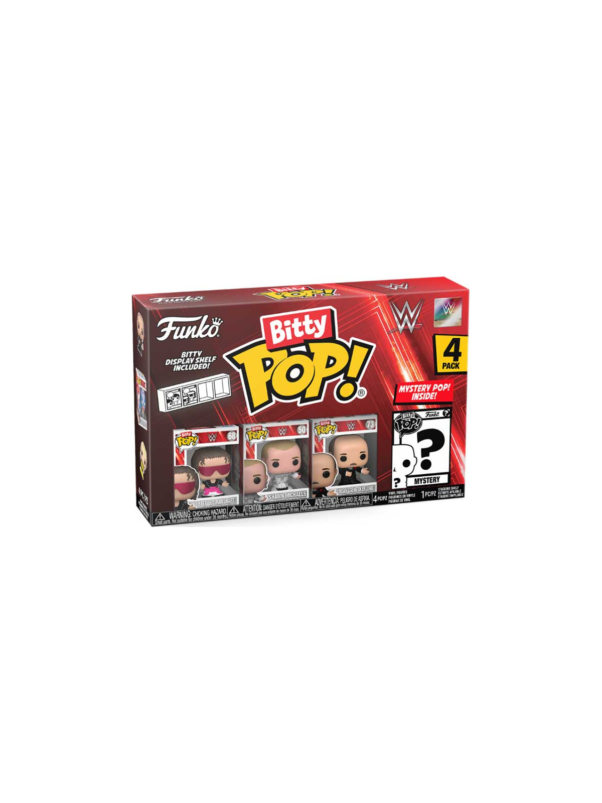 Funko bitty pop 4 pack wwe bret hart