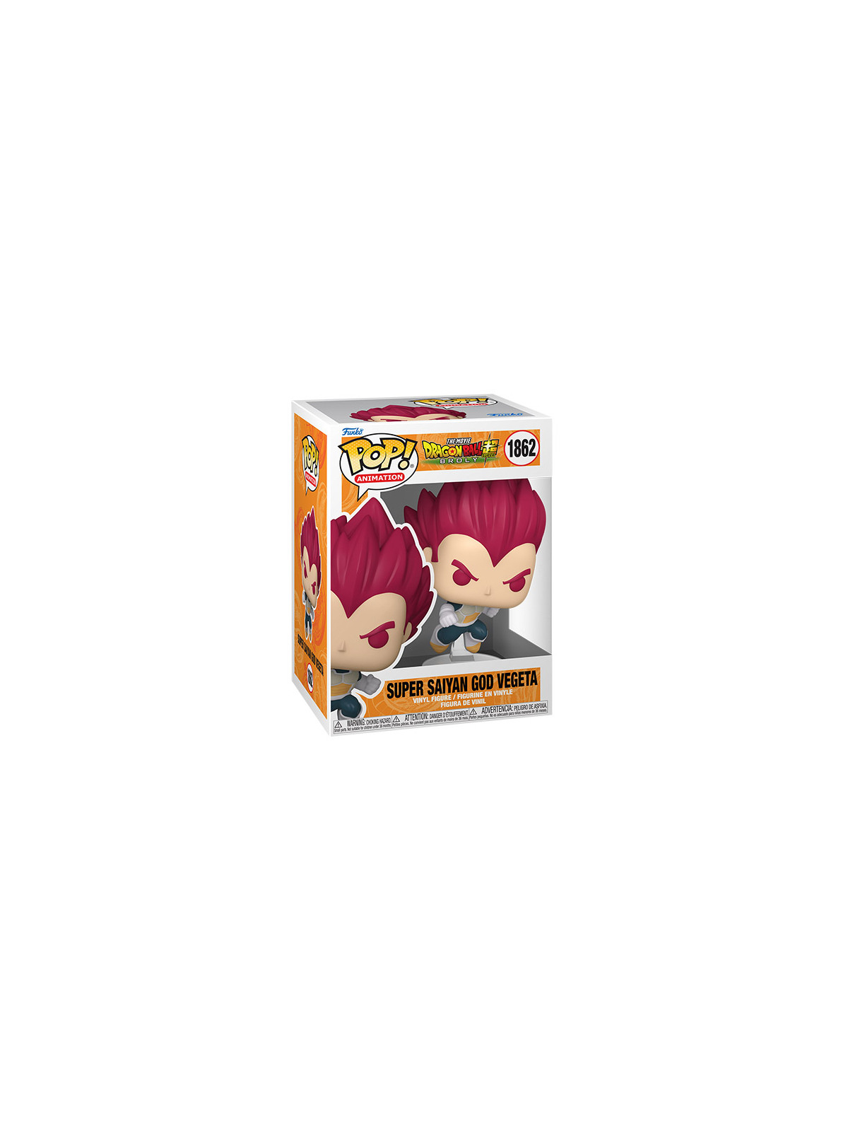 Funko pop dragon ball super: broly super sayan vegeta 1862