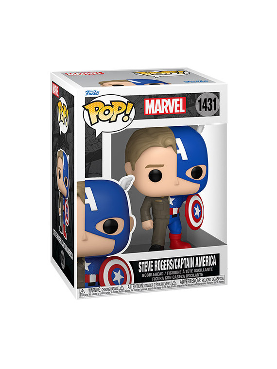Funko pop marvel split steve rogers-captain america 1431