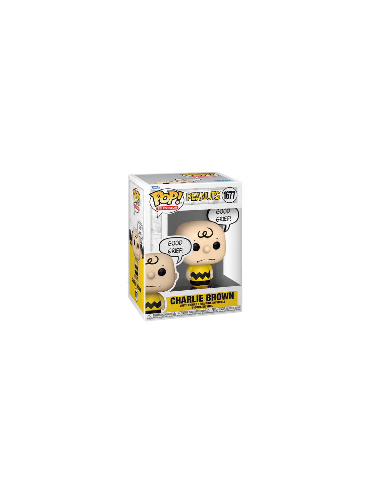 Funko pop peanuts charlie brown (good grief) 1677