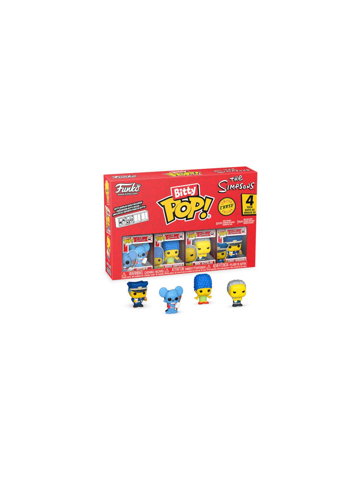 Funko bitty pop 4 pack the simpsons itchy