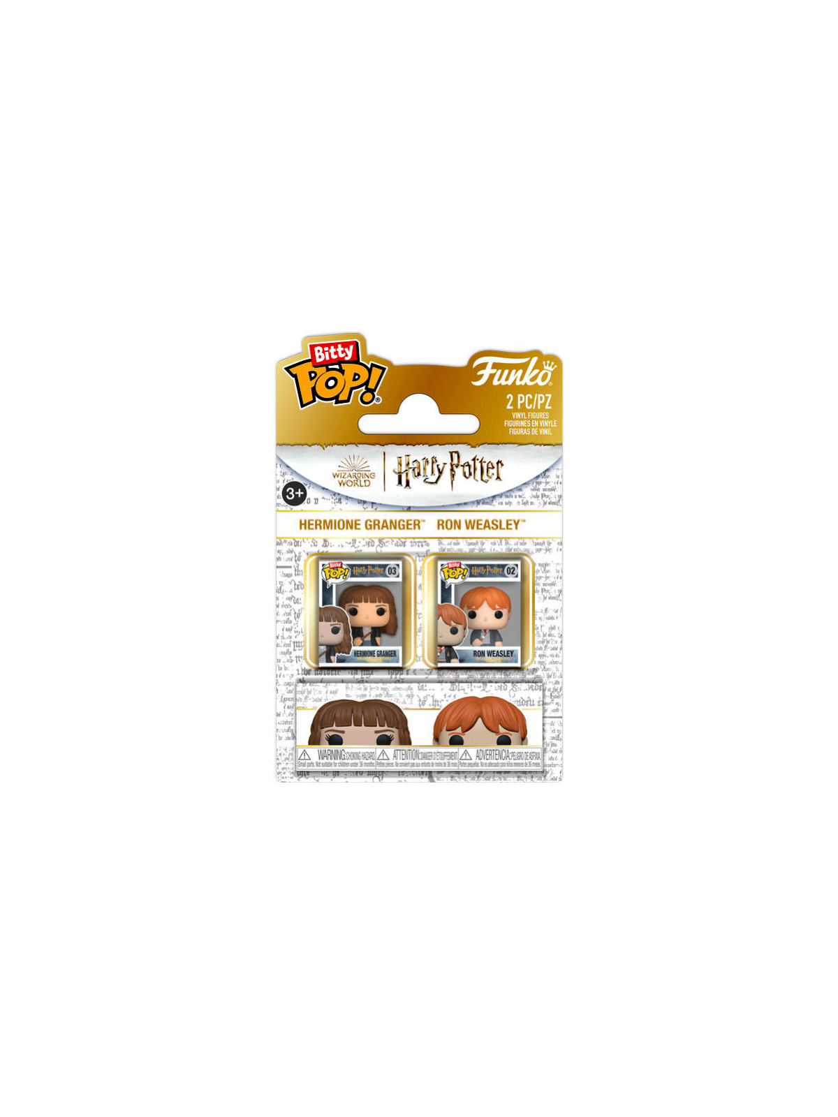 Funko bitty pop 2 pack harry potter hermione & ron weasley