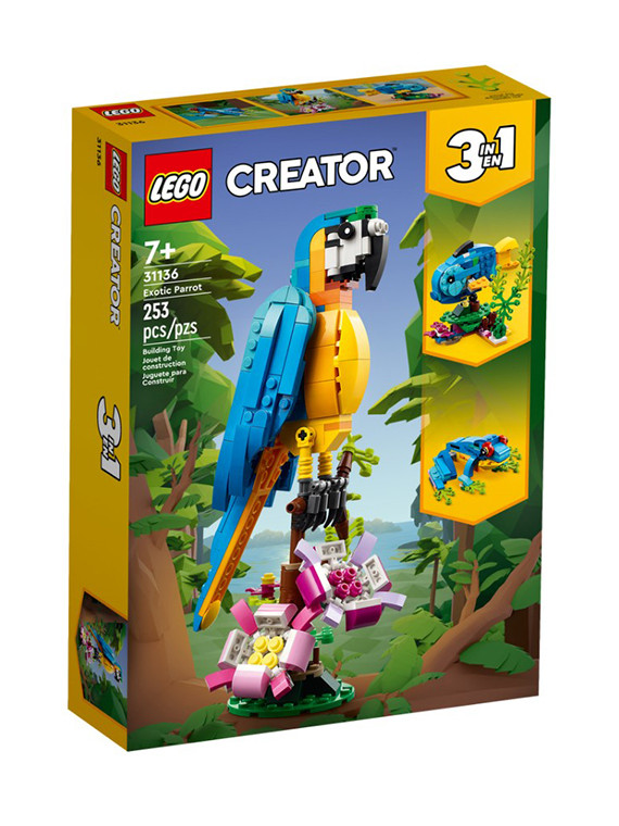 Creator 3 in 1 pappagallo esotico - 31136