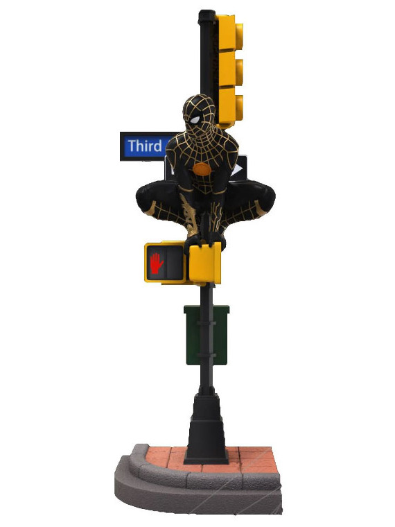 D-stage spider-man no way home black and gold suit 102