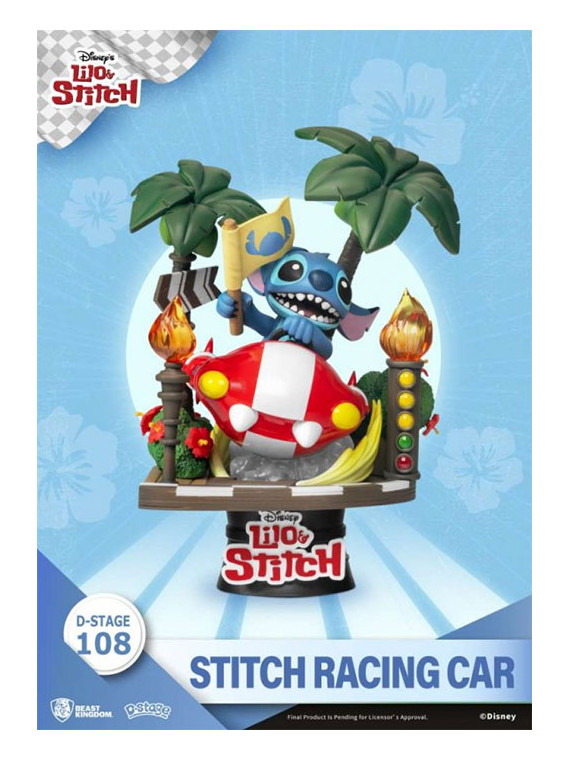 D-stage disney stitch racing car 108