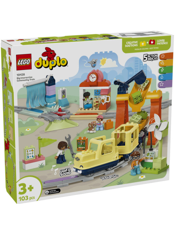 Duplo town treno comunitario interattivo - 10428