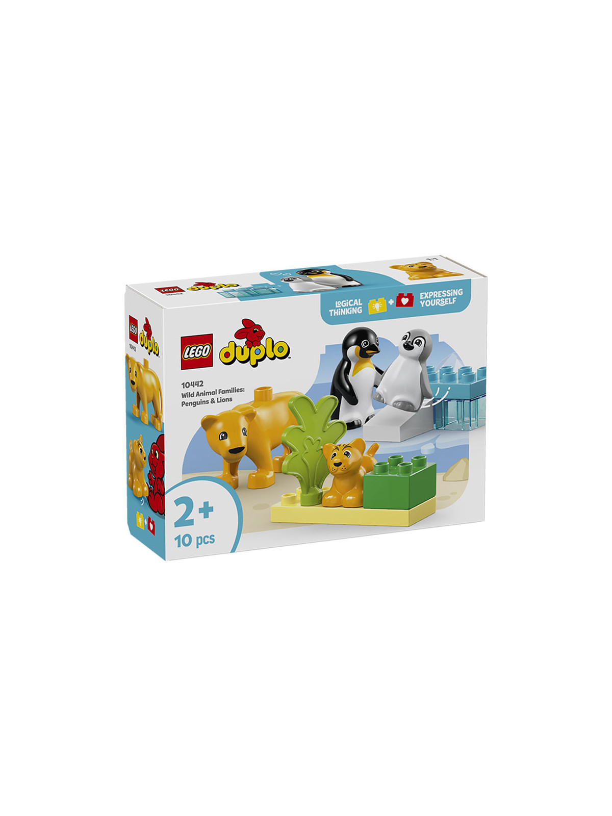 Duplo town famiglie di animali: pinguini e leoni - 10442