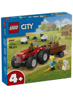 City great vehicles trattore con rimorchio e pecore - 60461