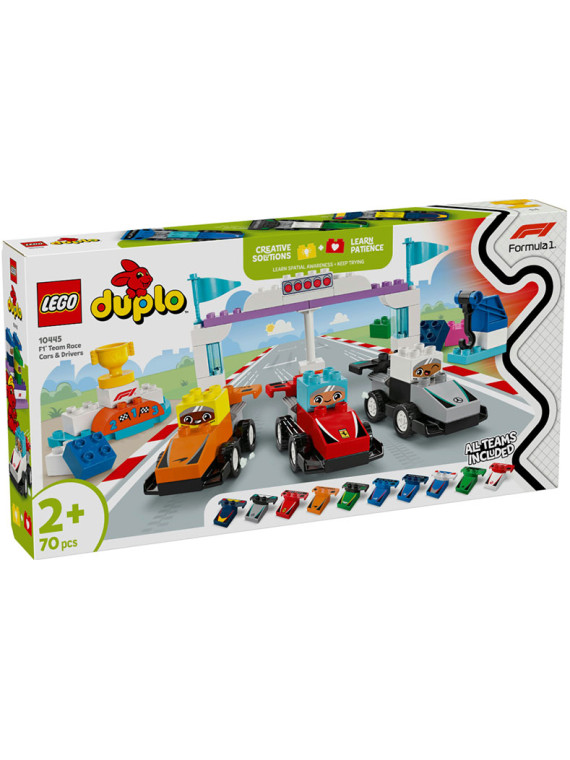 Duplo town auto da corsa e piloti team f1 - 10445