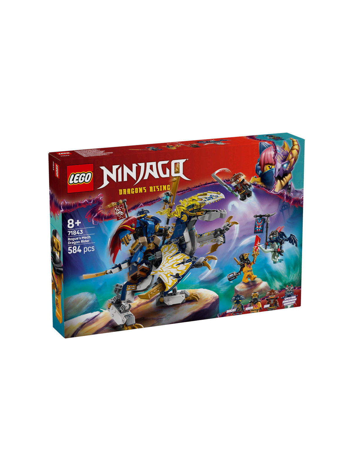 Ninjago mech cavalca-drago di rogue - 71843