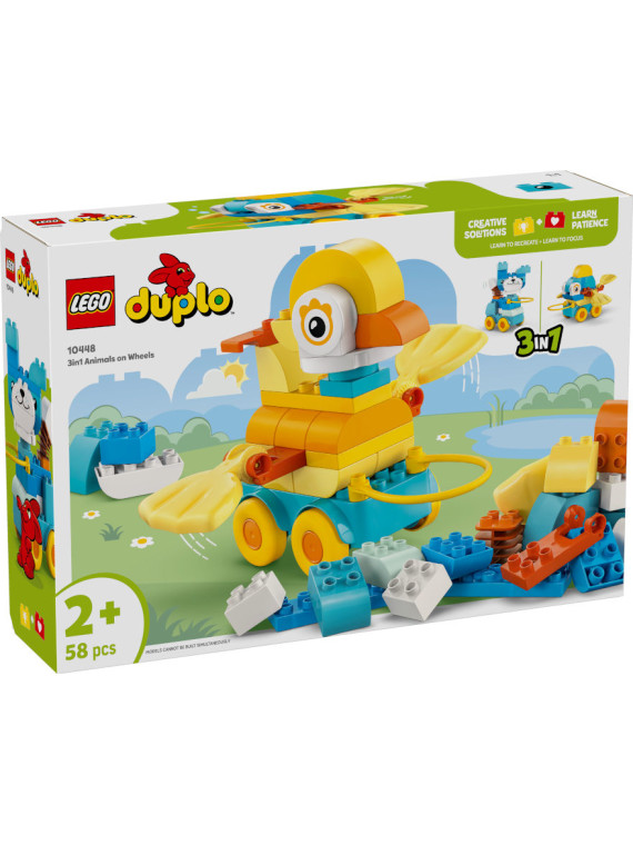 Duplo town animali su ruote 3 in 1 - 10448
