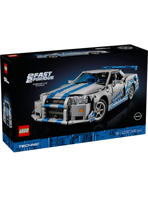 Technic auto nissan skyline gt-r r34 2 fast 2 furious - 42210