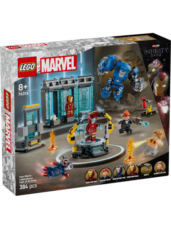 Marvel laboratorio di iron man: sala delle armature - 76315