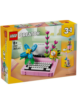 Creator 3 in 1 macchina da scrivere con fiori - 31169