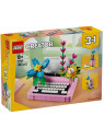 Creator 3 in 1 macchina da scrivere con fiori - 31169