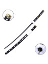 Katana non affilata one piece kikoku bianca e nera