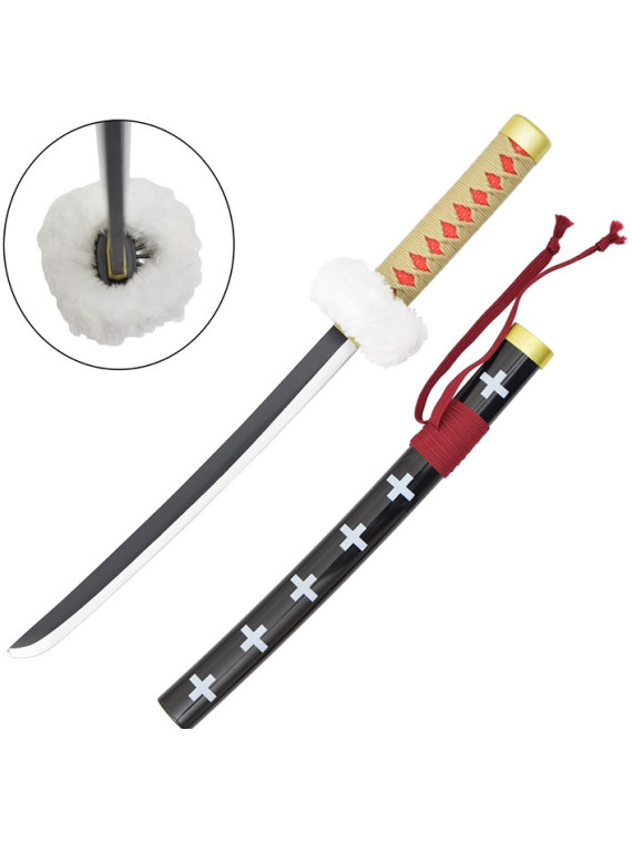 Katana mini bamboo one piece trafalgar d.water law red