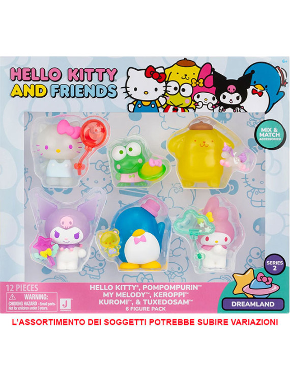 Hello kitty and friends dreamland serie 2 6 figure pack