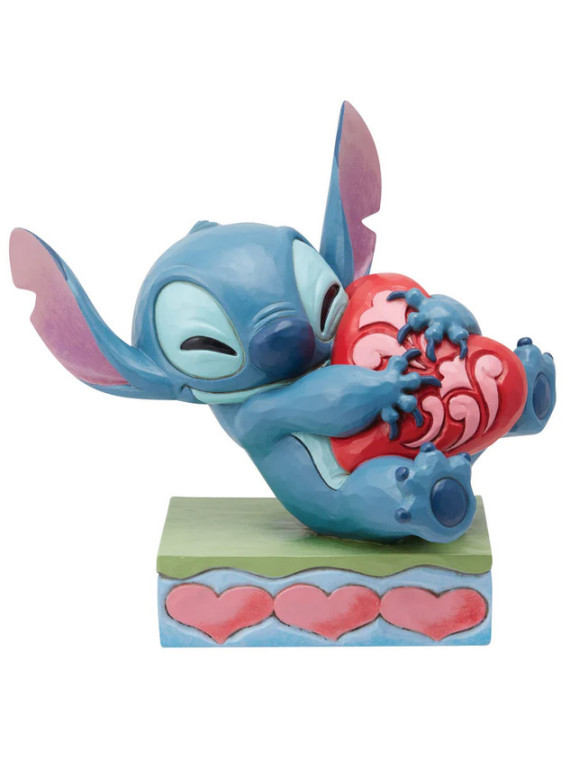 Disney stitch abbraccia un cuore