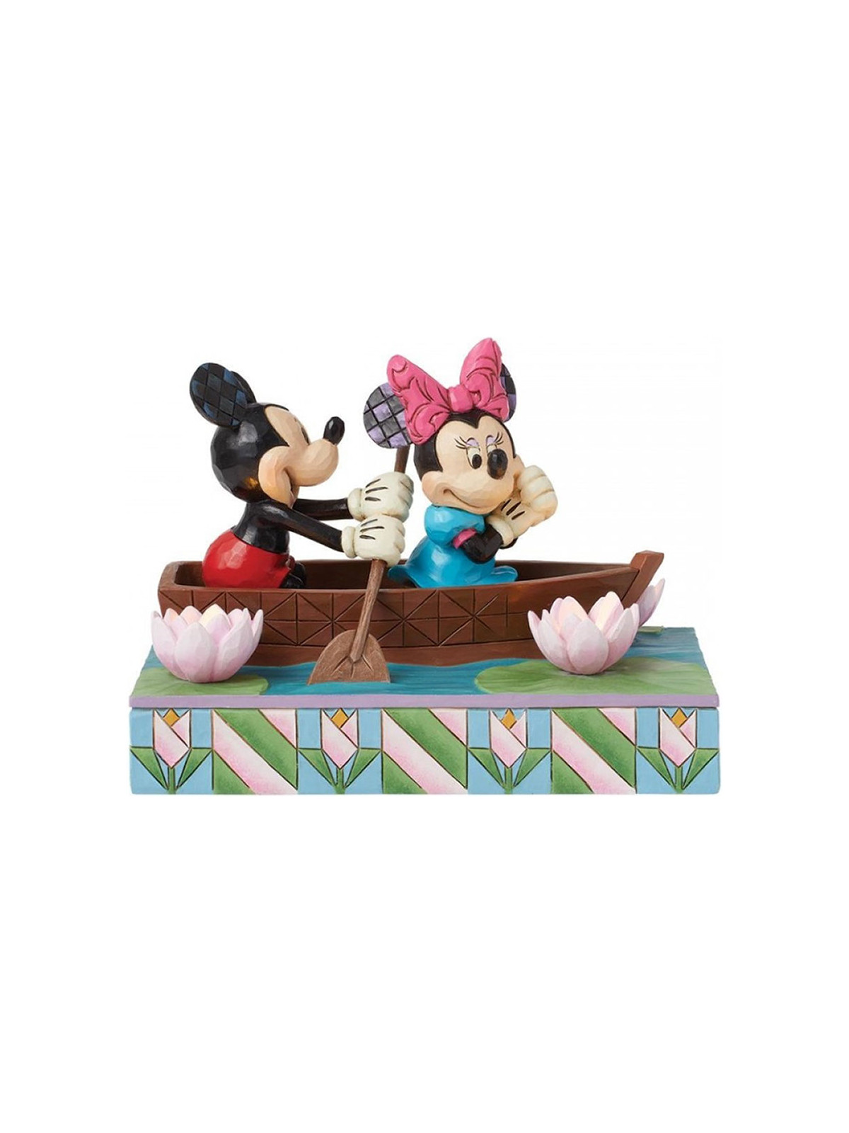 Mickey mouse e minnie innamorati in barca