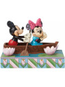 Mickey mouse e minnie innamorati in barca