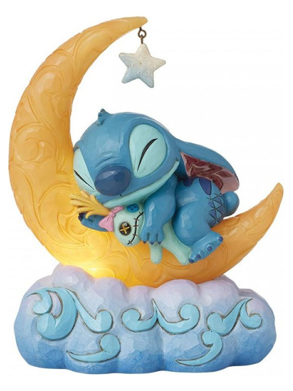 Disney stitch e scrump dormono sulla luna