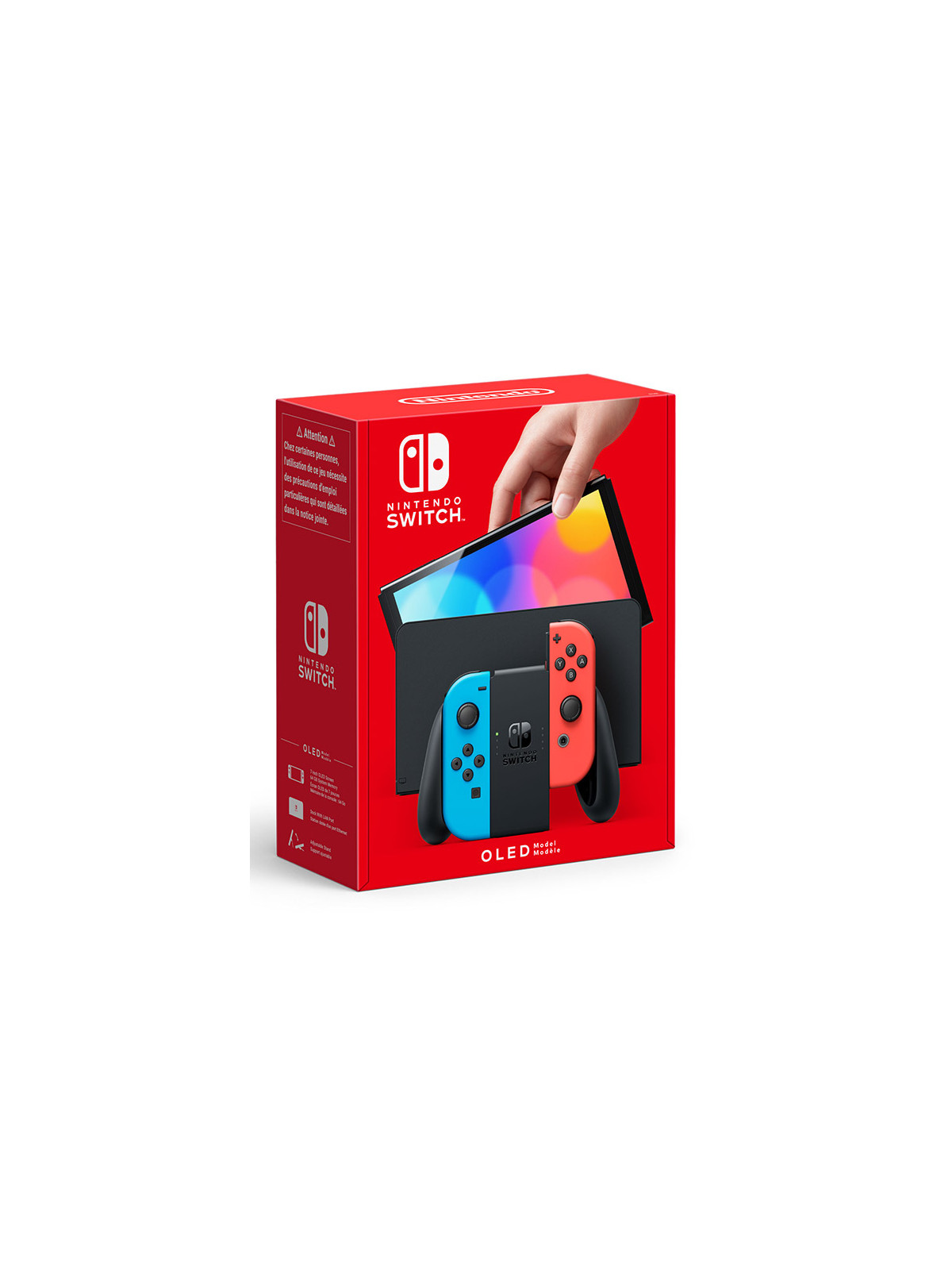 Nintendo switch oled joy-con rosso blu