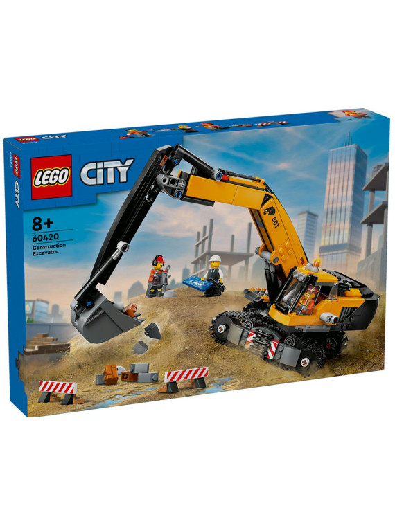 City escavatore da cantiere giallo - 60420