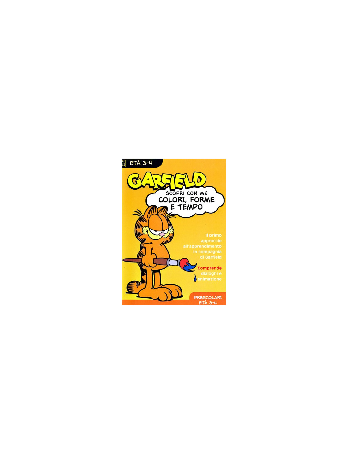 Garfield - colori,forme e tempi 3-4 anni