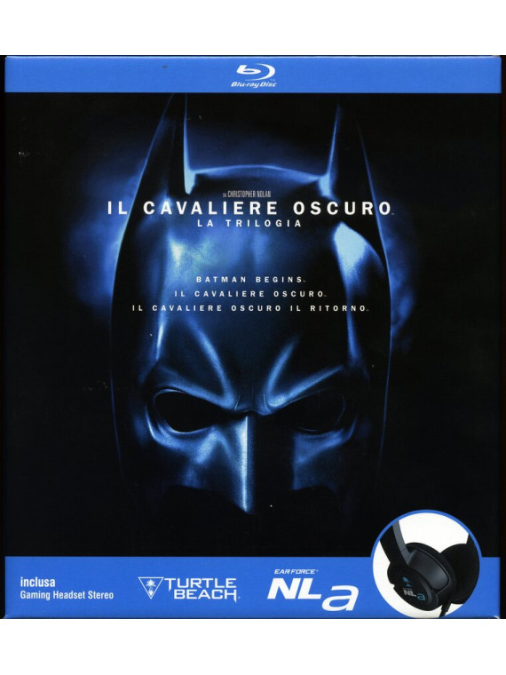 Batman trilogy (box bundle 3 br+1 cuffia nla)